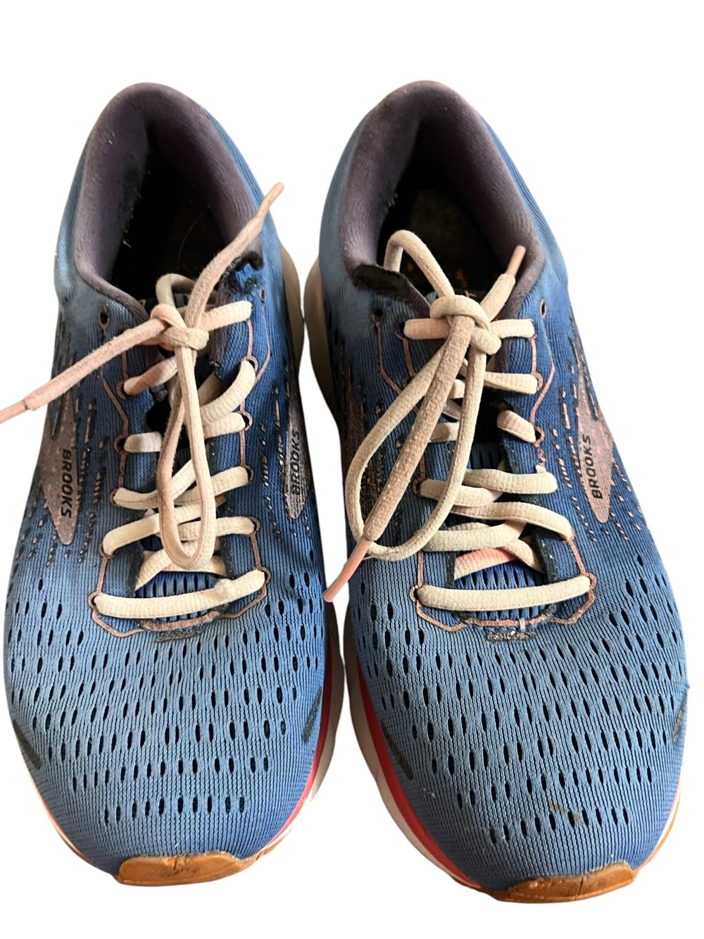 Brooks Ghost 13 Storm Blue Coral Size 9